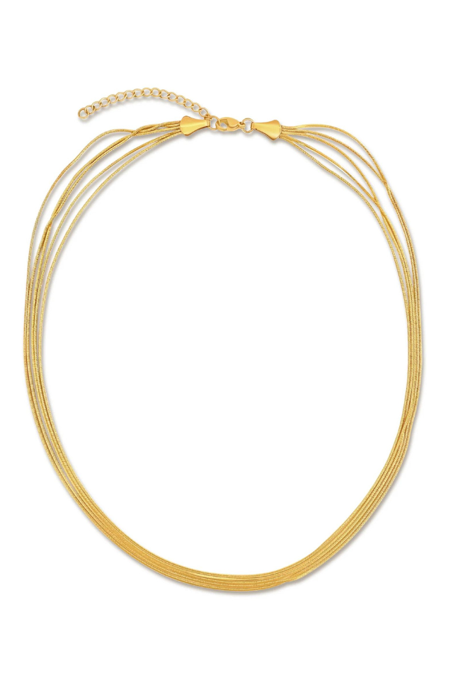 Ellie Vail Justine Layered Chain Necklace - Gold