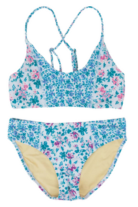 Shade Critters Tie Back Bikini - Blue Floral