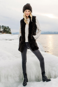 Fabulous Furs Gemma Knitted Vest - Whiskey