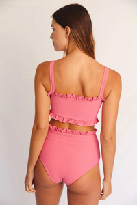 Citrine Swim Alice Bottom - Rose Ribbed