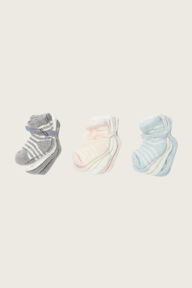 Barefoot Dreams Infant Socks 3 Pack