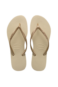 Havaianas Kids Slim Sandal - Sand Grey/Light Gold