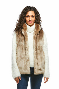 Fabulous Furs Couture Hook Vest - Champagne Mink