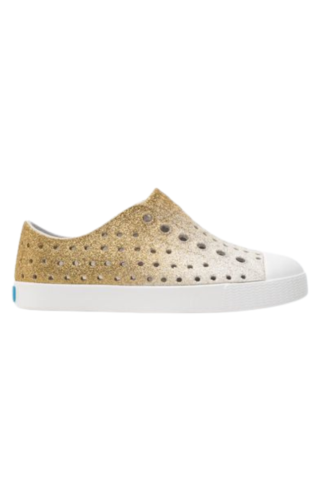 Native Jefferson Bling Kids - Gold Frost Bling/Shell White