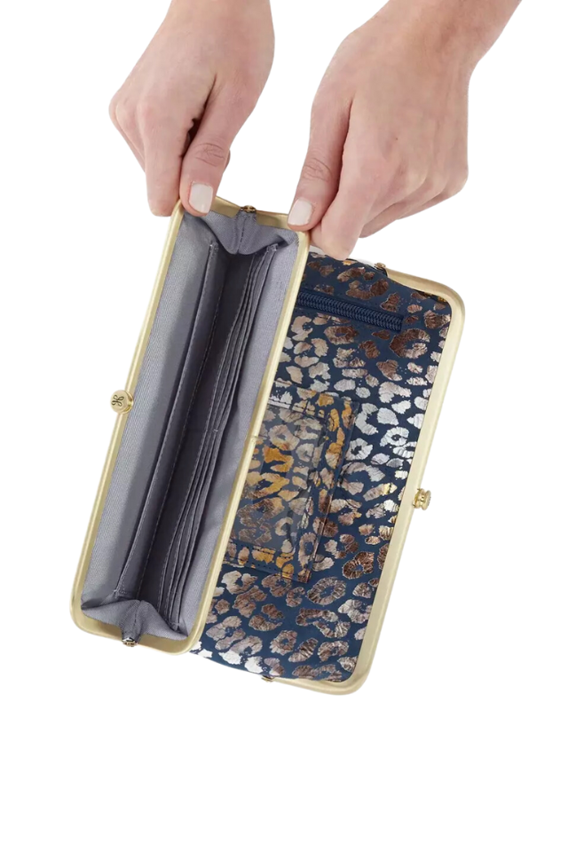 HOBO Lauren Clutch Wallet - Mirror Cheetah