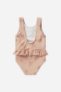 Rylee & Cru Skirted One-Piece - Seashell