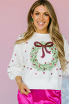 Mary Square Millie Sweatshirt - Wreath