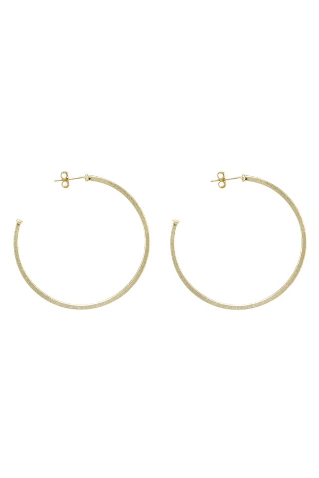 Sheila Fajl Perfect Hoops - Brushed Gold