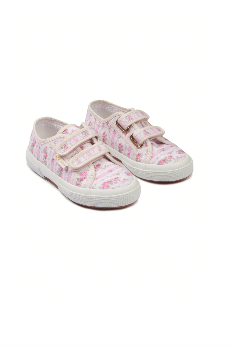 Superga Kids Straps LoveShackFancy Daydream Pink Seaside Shoes