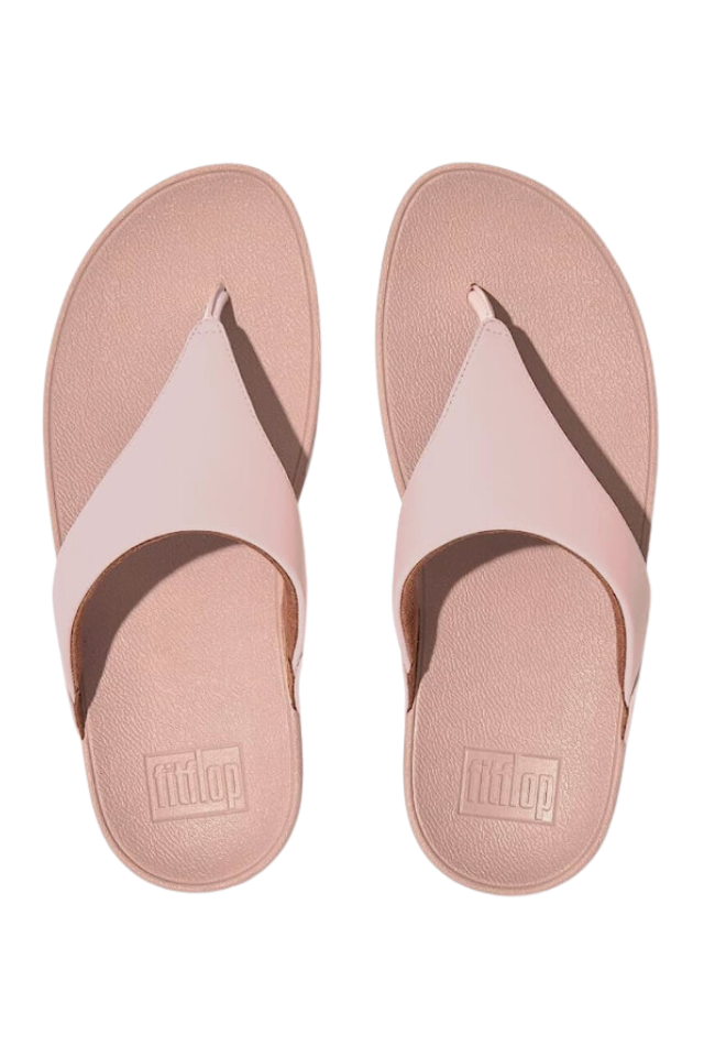 Fit Flop Lulu Leather Toepost Pink Salt