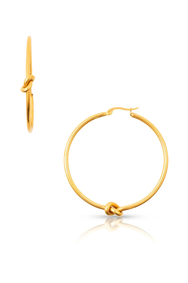 Ellie Vail Kai Knotted Hoop Earring - Gold