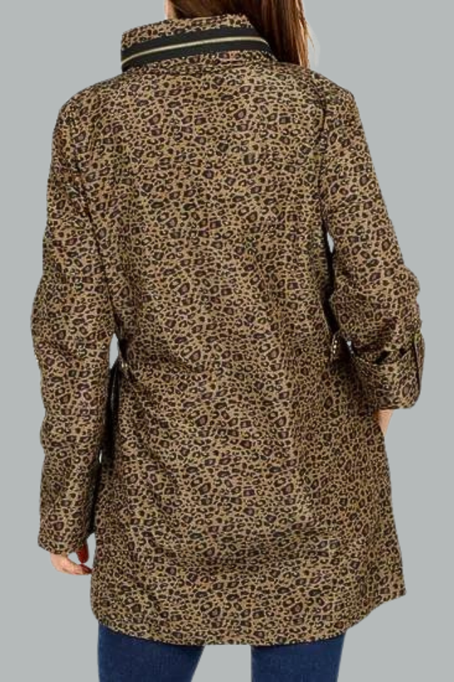 Nikki Jones Ladies Rain Coat Quinn - Leopard