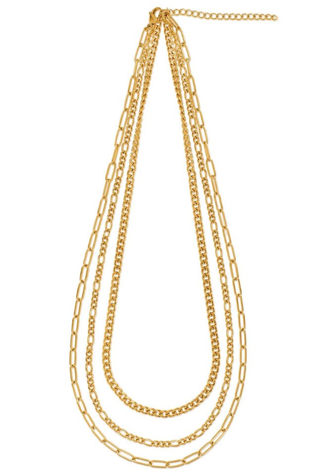 Ellie Vail Nola Multi Chain Necklace - Gold