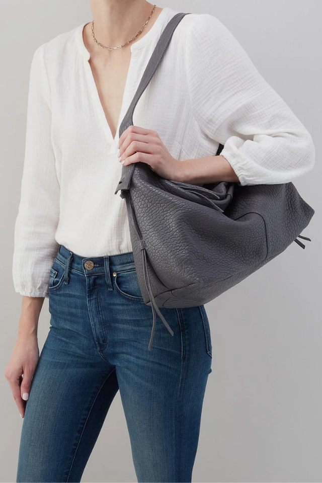 ★cozing★ Nylon ribbon hobo bag_grey HOBO Bonita - Grey – Seaside Shoes & Swim