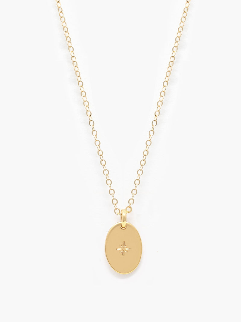 Able Dainty Oval Necklace
