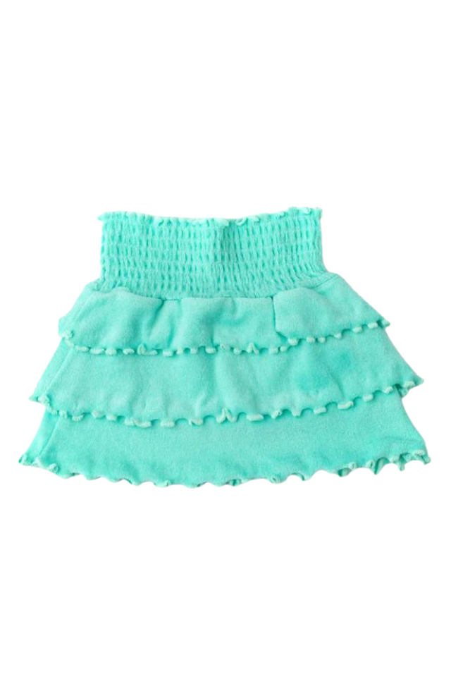 Shade Critters Smocked Terry Skirt - Mint