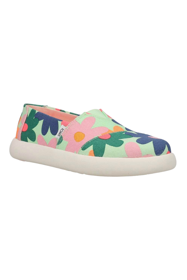 TOMS Alpargata Mallow - Retro Floral Green