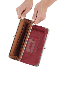 HOBO Lauren Clutch Wallet - Cranberry