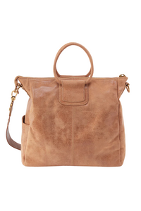 HOBO Sheila Large Satchel - Tan with Floral Aqqlique