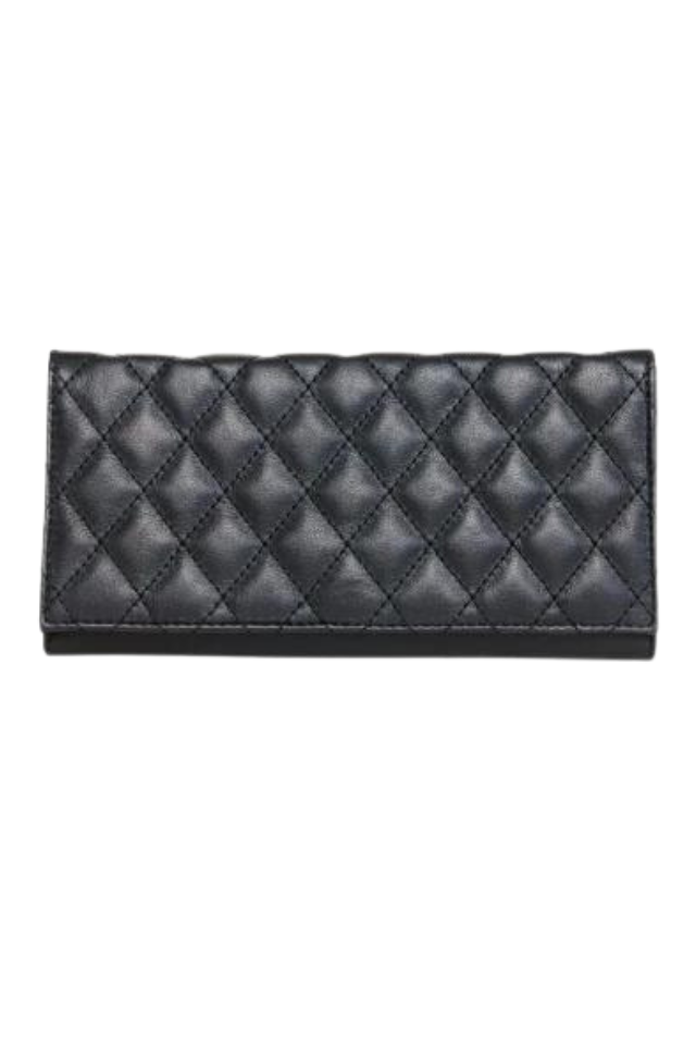 ABLE Debre Wallet - Black Quilted
