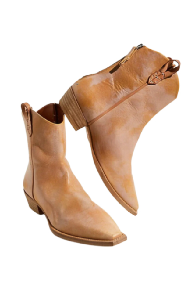 Free People Wesley Ankle Boot - Papaya