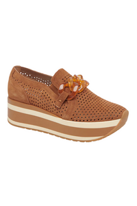 Dolce Vita Jhenee Perf Sneaker - Pecan Suede