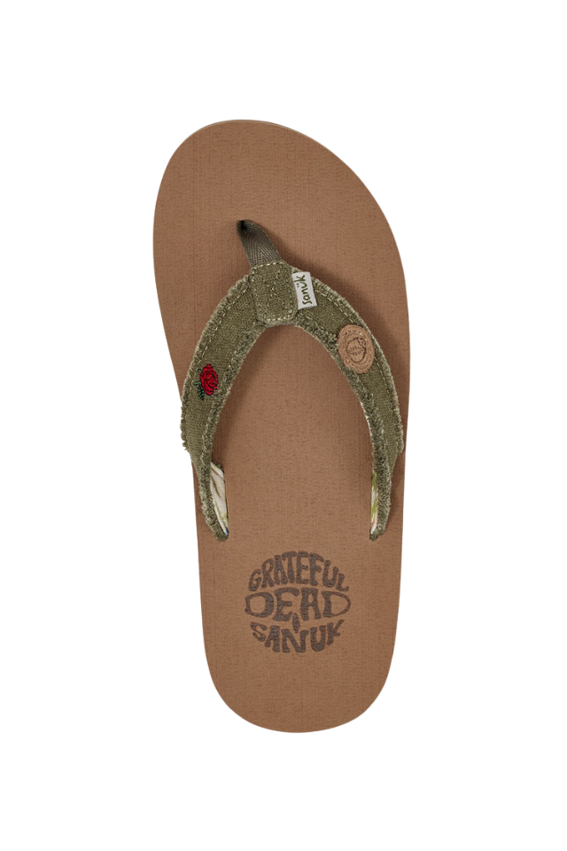 Sanuk Youth Fraidy Stacker Khaki Seaside Shoes Swim