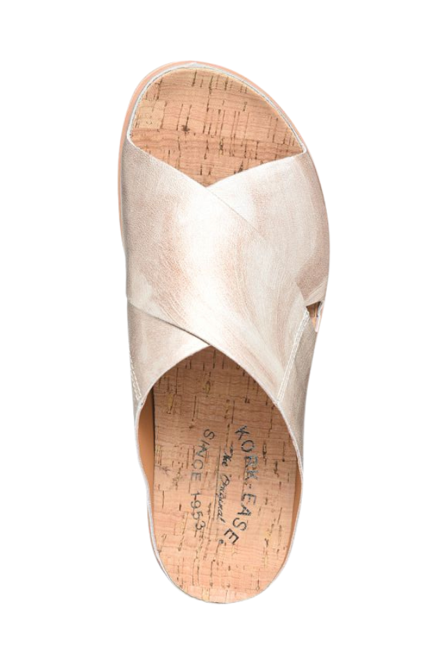 Kork-Ease Tutsi Cross Band - Light Gold â Seaside Shoes & Swim