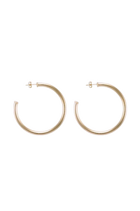 Sheila Fajl Petite Everybody's Favorite Hoops - Brushed Champagne