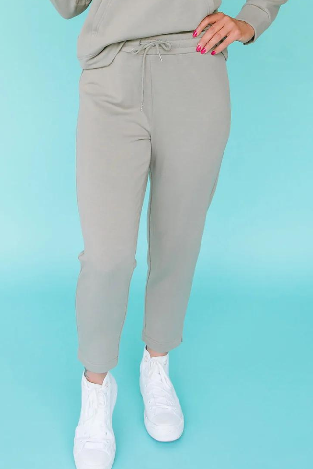Mary Square Carson Pants - Olive