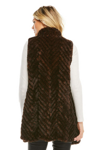 Fabulous Furs Gemma Knitted Vest - Whiskey