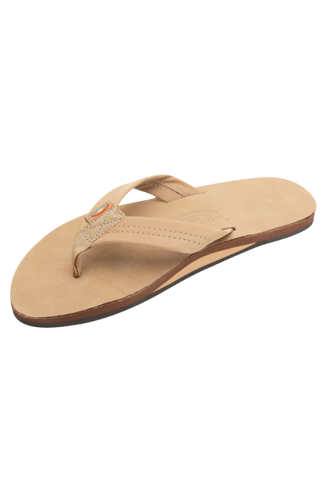 Rainbow Premier Leather Single Layer 1" Strap - Sierra Brown