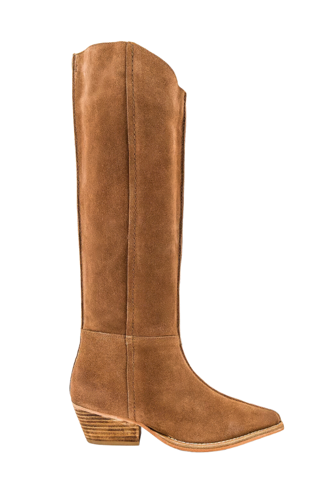 Free People Sway Low Slouch Boot - Tan