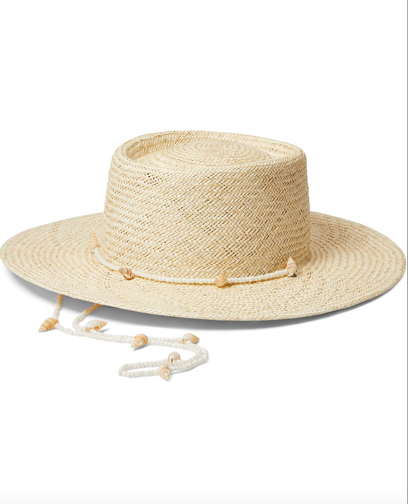 LOC Seashells Boater Hat - Natural