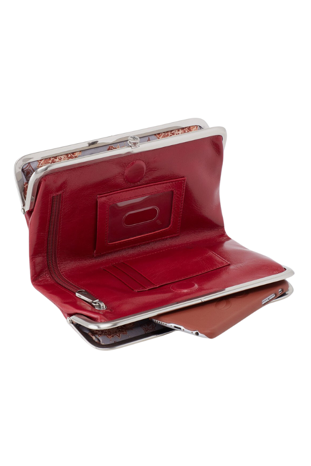 HOBO Lauren Clutch Wallet Cardinal