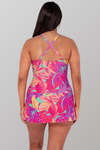 Sunsets Sienna Swim Dress - Oasis Sandbar Rib