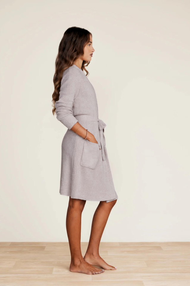 Cozychic Lite Ribbed Robe - Faded Rose/Pearl