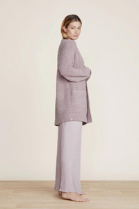 Barefoot Dreams CC Boucle Welt Pocket Cardigan - Deep Taupe