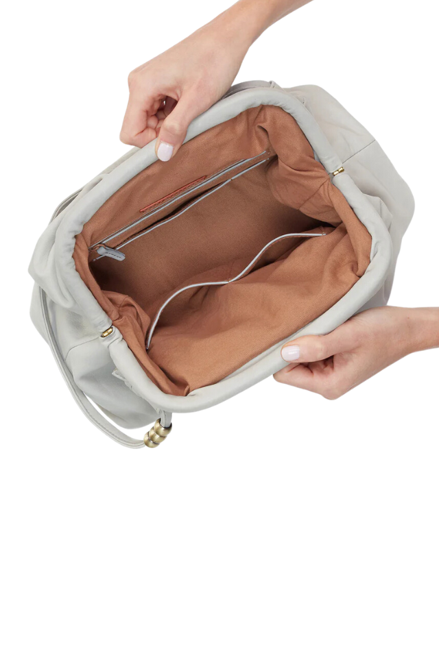 HOBO Adalyn Frame Shoulder Bag - Light Grey